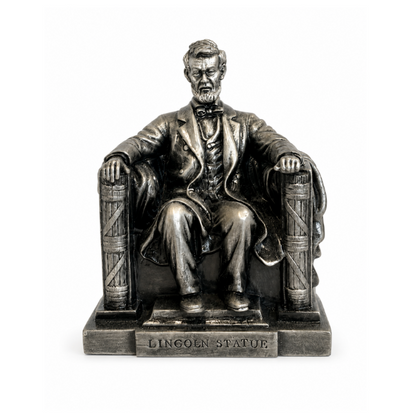 Medium Silver Lincoln Statue