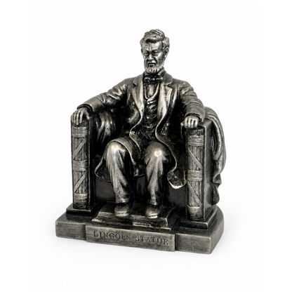 Medium Silver Lincoln Statue