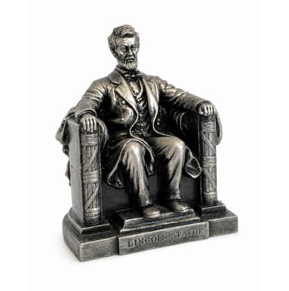 Medium Silver Lincoln Statue