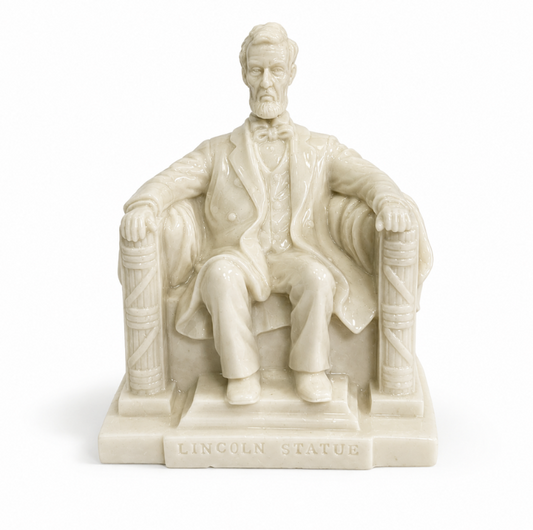 Small White Lincoln Statue