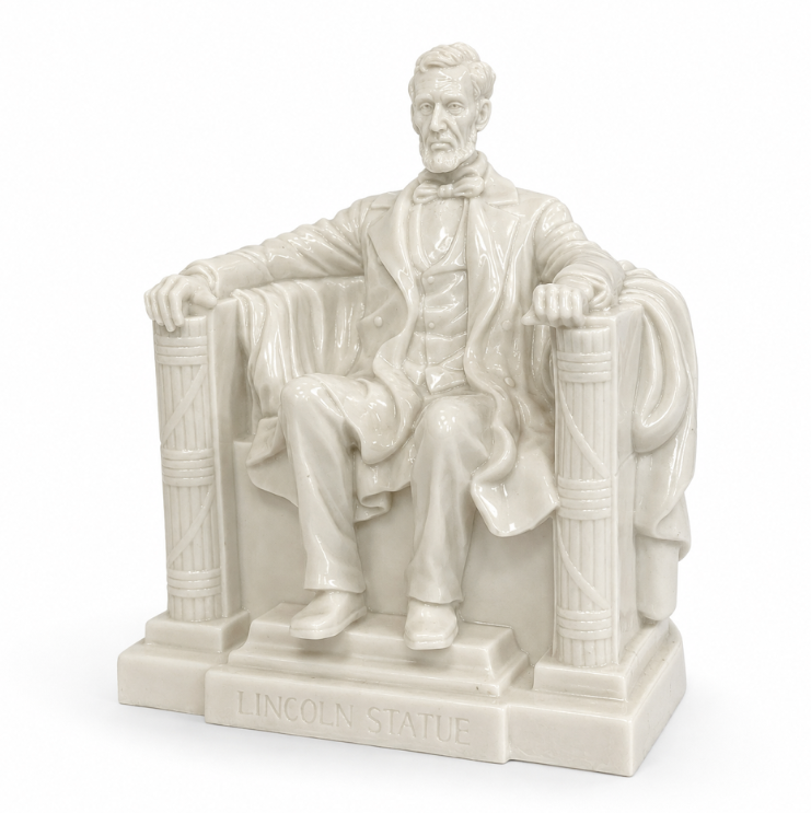 Large White Lincoln Statue
