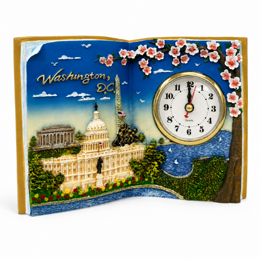 Cherry Blossom Book Shaped Clock