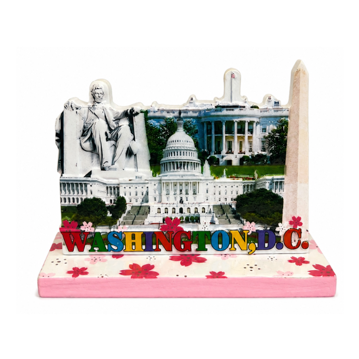 DC Landmarks & Cherry Blossom Ceramic Statue