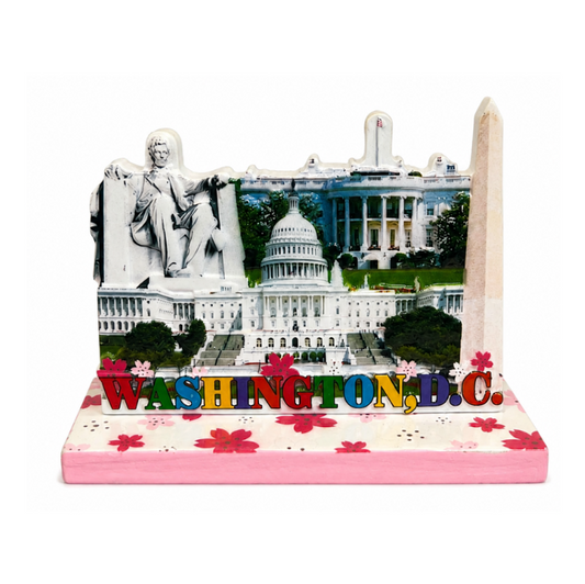 DC Landmarks & Cherry Blossom Ceramic Statue