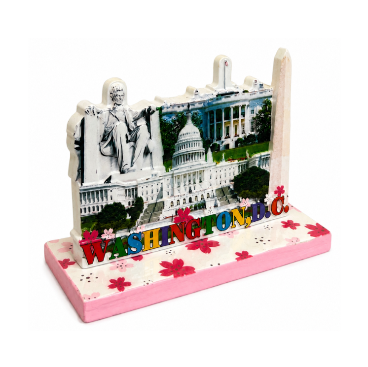 DC Landmarks & Cherry Blossom Ceramic Statue