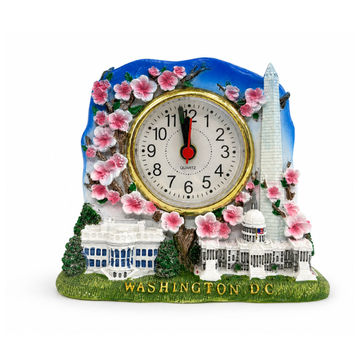 DC Cherry Blossom Panorama Clock
