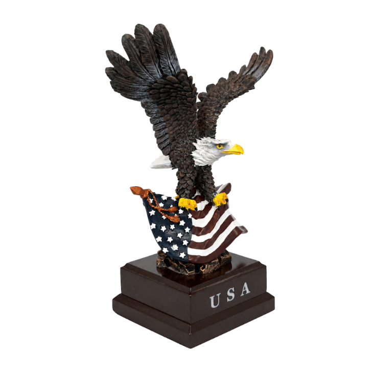 USA Eagle Flag Statue