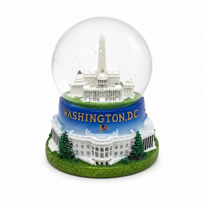 Blue Base Panorama Medium Snow Globe