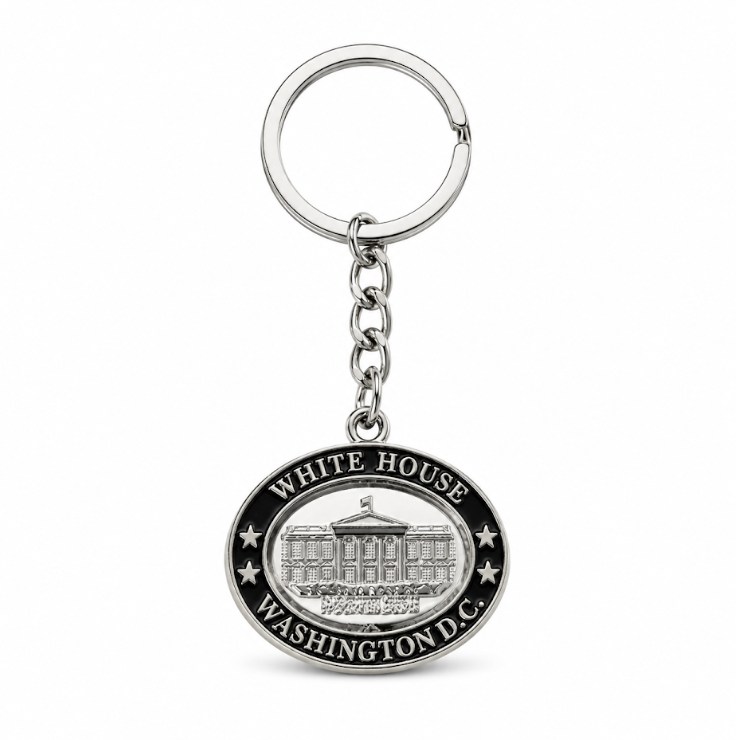 White House Oval Washington DC Keychain