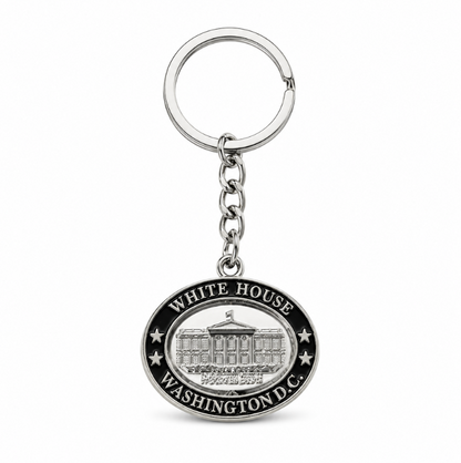White House Oval Washington DC Keychain
