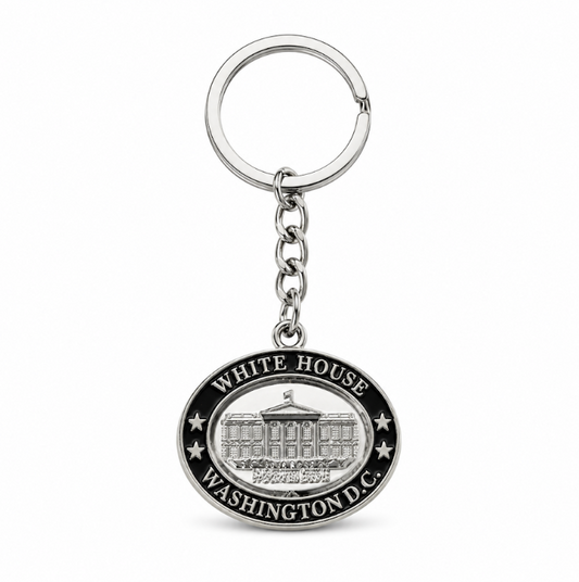 White House Oval Washington DC Keychain