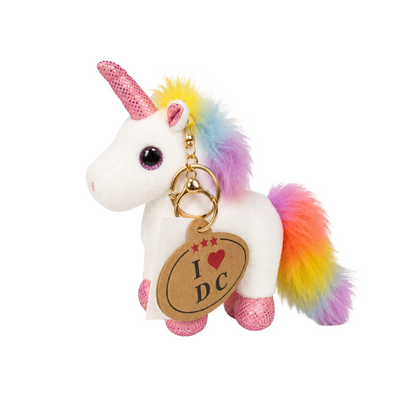 Assorted Unicorn Washington DC Plush Keychain