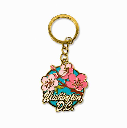 National Cherry Blossom Festival Washington DC Keychain