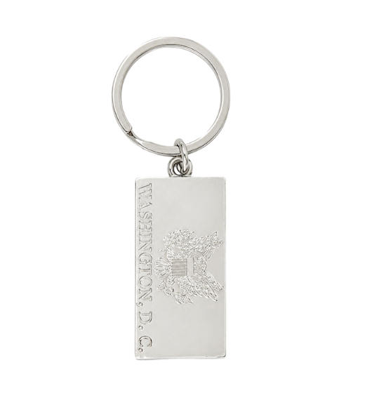 American Flag Washington DC Keychain