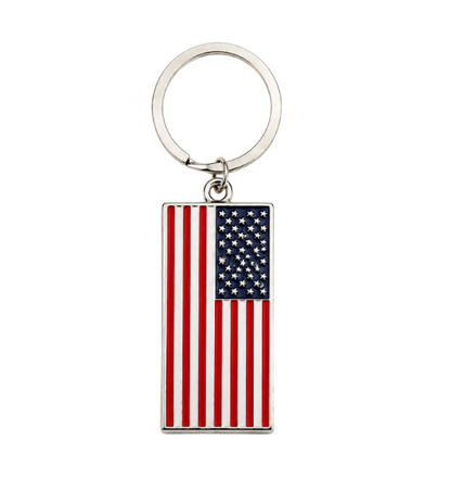 American Flag Washington DC Keychain