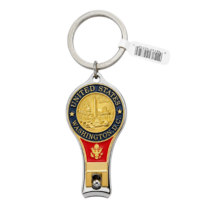 Washington DC Panorama Nail Clipper Keychain