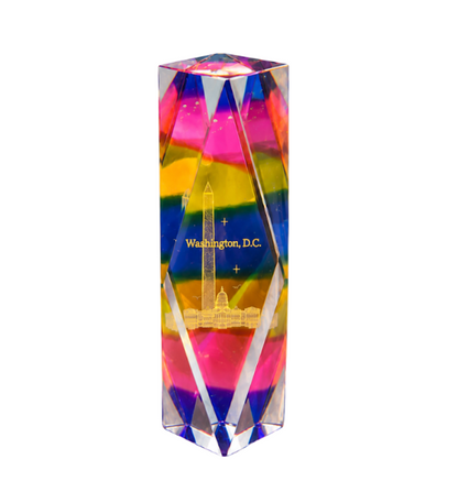 Medium Rainbow Washington DC Crystal