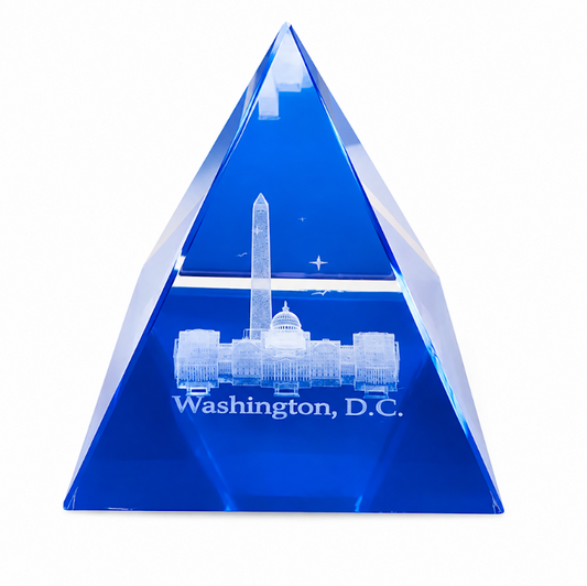Blue Pyramid Washington DC Crystal