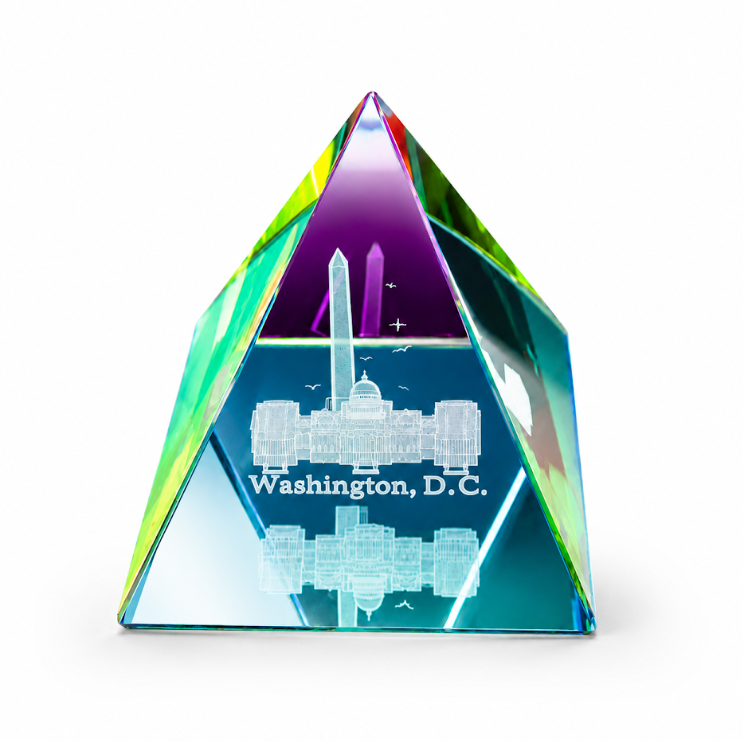 Rainbow Pyramid Washington DC Crystal