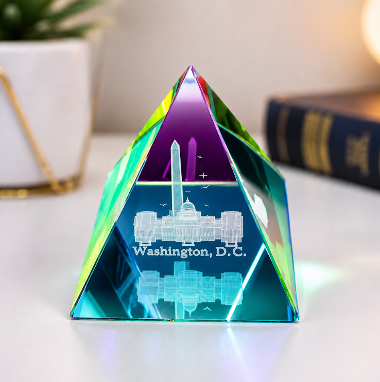 Rainbow Pyramid Washington DC Crystal