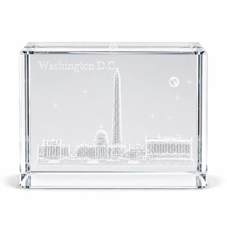 Clear 3 Building Rectangle Washington DC Crystal
