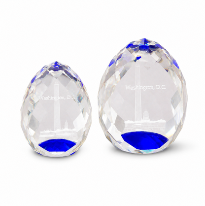Washington DC Faceted Oval Crystal