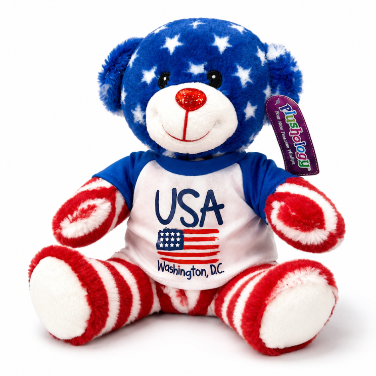USA Stars & Stripes Plush Bear