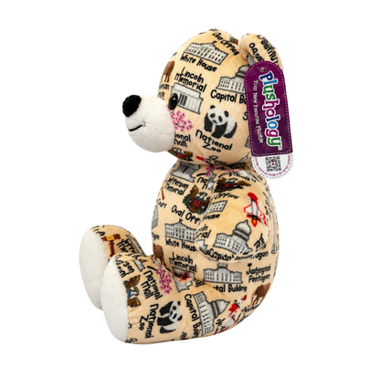 Washington DC Monuments Plush Bear