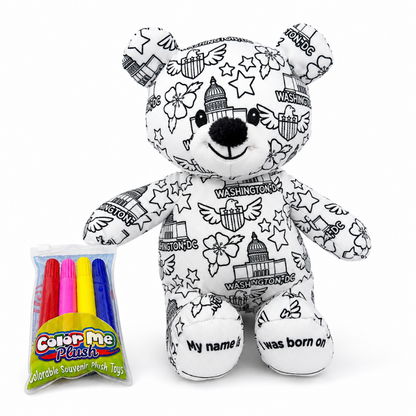 Color Me Washington DC Plush Bear