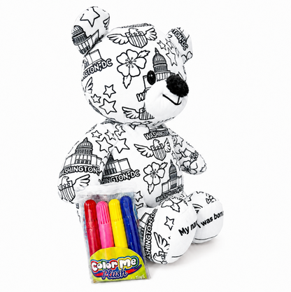 Color Me Washington DC Plush Bear