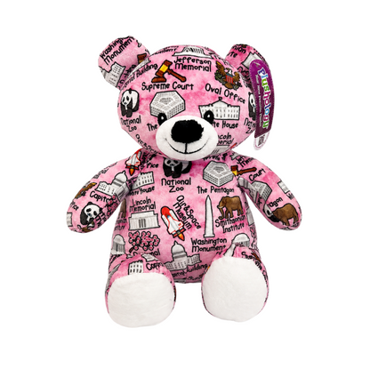 Pink Washington DC Landmarks Plush Bear