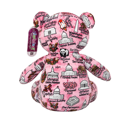 Pink Washington DC Landmarks Plush Bear
