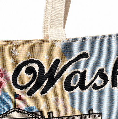 Washington DC Landmark Collage Tote Bag