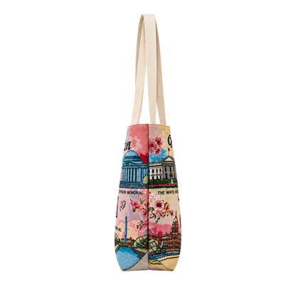 Washington DC Landmark Collage Tote Bag