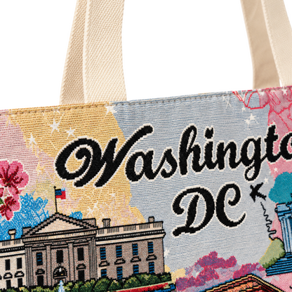 Washington DC Landmark Collage Tote Bag