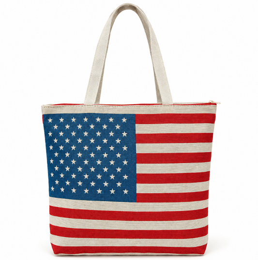 Stars & Stripes American Flag Tote Bag