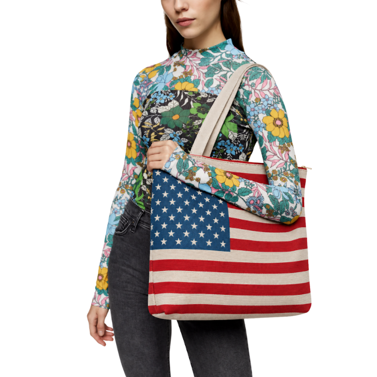 Stars & Stripes American Flag Tote Bag