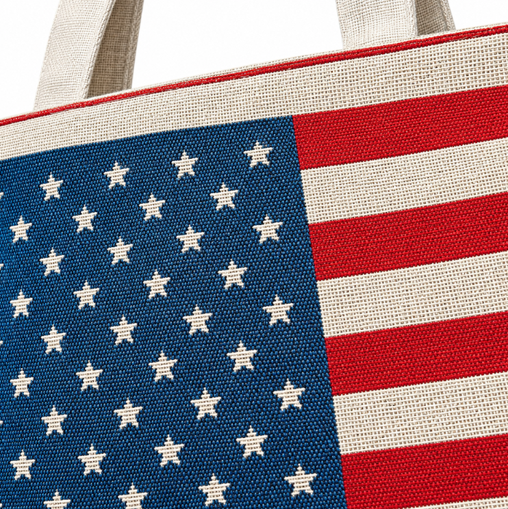 Stars & Stripes American Flag Tote Bag