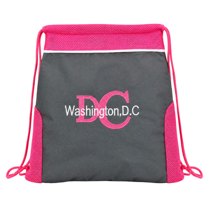 Two tone DC Washington Drawstring Backpack
