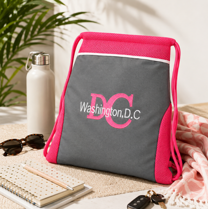 Two tone DC Washington Drawstring Backpack