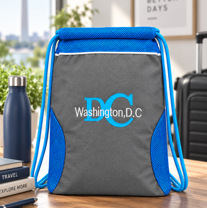 Two tone DC Washington Drawstring Backpack
