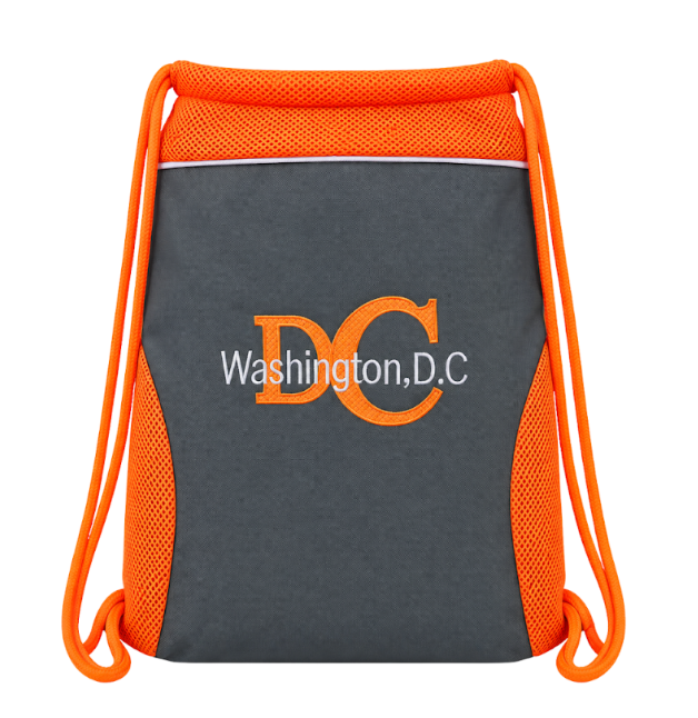 Two tone DC Washington Drawstring Backpack