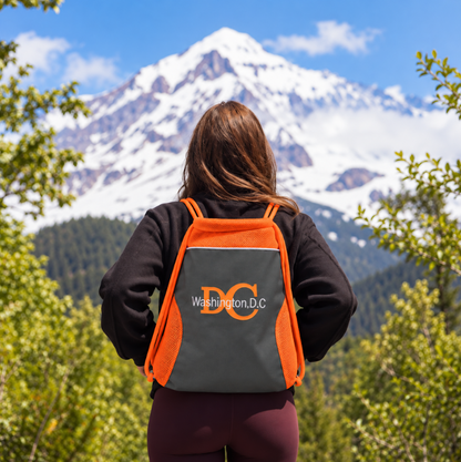 Two tone DC Washington Drawstring Backpack