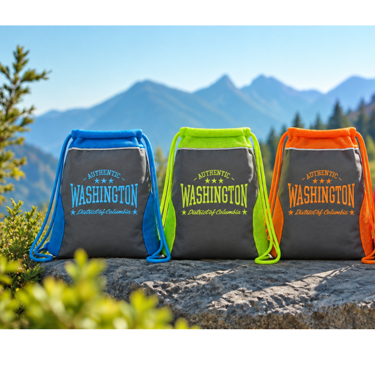 Authentic Washington Drawstring Backpack