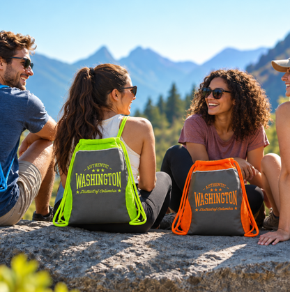 Authentic Washington Drawstring Backpack
