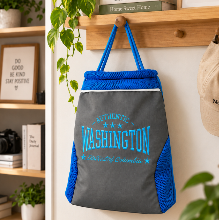 Authentic Washington Drawstring Backpack