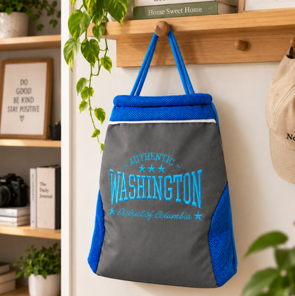 Authentic Washington Drawstring Backpack
