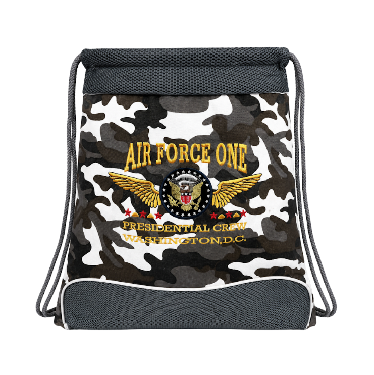 Air Force One Presidential Crew Drawstring Backpack