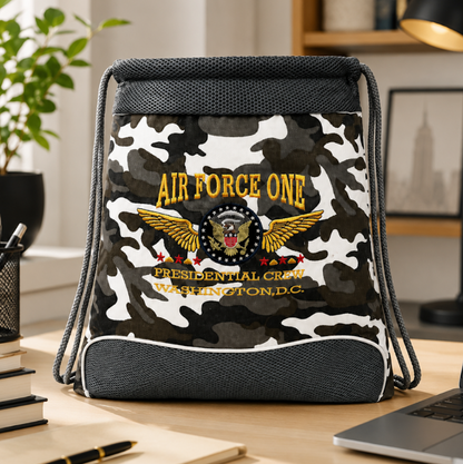 Air Force One Presidential Crew Drawstring Backpack