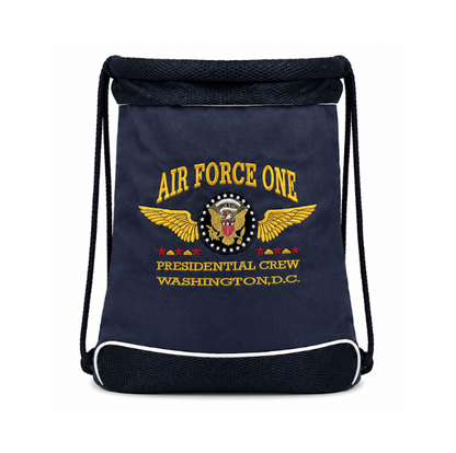 Air Force One Presidential Crew Drawstring Backpack